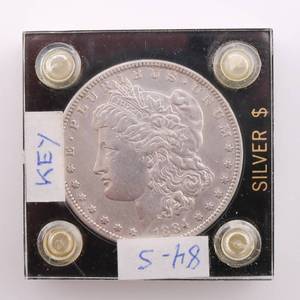 lot 27 image: 1884-S Morgan Silver Dollar $1 Key Year