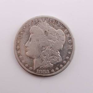 lot 23 image: 1883-CC Morgan Silver Dollar $1