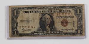 lot 56 image: 1935A Hawaii US Silver Certificate