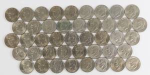 lot 43 image: Eisenhower Dollar Lot of 23 (Ikes)