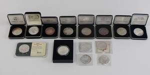 lot 40 image: American Silver Eagle Lot of 14