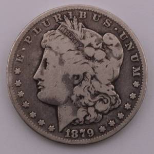 lot 22 image: 1879-CC Morgan Silver Dollar $1