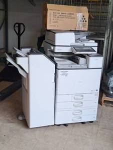 Ricoh MP C3504 Color Laser Multifunction Printer |  35PPM 1200dpi with Dual Tray Collator, MP C3504SP Education Module Online Configuator, Paper Drawers and Extra Ink Cartridges