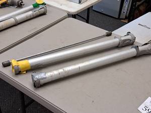 lot 600 image: Lot of (2) 30 Drill Extension Shafts w 34 Hex-Hex Head Rods (inside), plus (1) Extra Hex Head Rod