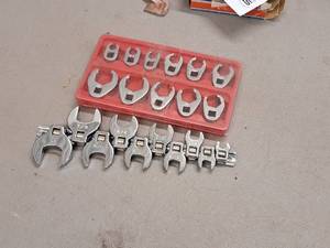lot 696 image: Lot of (2) Sets of Crows Feet Wrenches