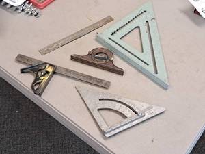 lot 697 image: Lot of (4) Assorted Carpentry Squares