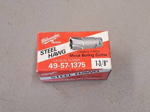 lot 700 image: Milwaukee Steel Hawg 1-38 Carbide-Tipped Metal Boring Cutter Bit