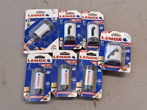 lot 724 image: Lot of (7) Lenox Boring Bits - 78 (x3), 1-18 (x1), 1-38 (x2), 1-34 (x1)