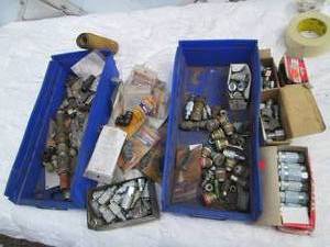 lot 68 image: (2) Organizer bins containing a var...