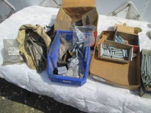 lot 76 image: Large variety of anchoring hardware...