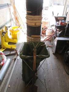 lot 91 image: Tall stack of empty 5-gallon bucket...