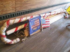 lot 103 image: LED American Flag lighted sign and ...