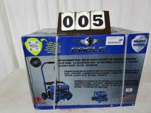 lot 5 image: Eagle Silent Series 5.5 Gallon Air Compressor