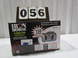 lot 56 image: Iron Horse 5 Gallon Portable Air Tank