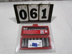 lot 61 image: Iron Horse 9 PC 38 Deep Impact Socket Set
