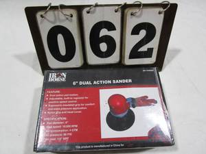 lot 62 image: Iron Horse 6 Dual Action Sander