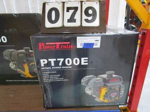 lot 79 image: Power Train #PT700E Gas Engine Electric Start
