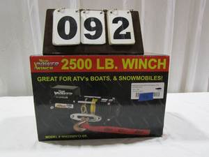lot 92 image: Wood Power Winch - 2500 lb