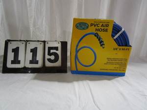lot 115 image: Artesia PVC Air Hose 38 x 50 ft