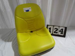 lot 124 image: Yellow Lawn Mower Seat