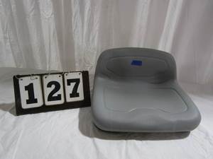 lot 127 image: Lawn Mower Seat - Gray