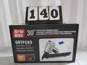 lot 140 image: Grip Rite 30° Framing Nailer