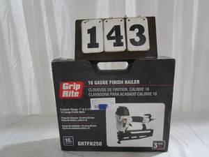 lot 143 image: Grip Rite 16 Gauge Finish Nailer