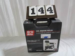 lot 144 image: Grip Rite Coil Roofing Nailer