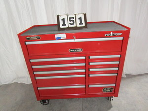 lot 151 image: Frontier Roller Tool Box - Red