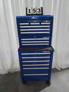 lot 153 image: Frontier 3 Box Roller Tool Box Set - Blue