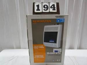 lot 194 image: Remington 10K BTU Vent Free Heater