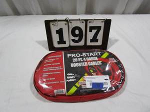 lot 197 image: Pro Start 20 ft Booster Cables