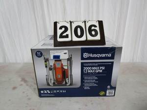 lot 206 image: Husqvarna Electric Pressure Washer - 2000 psi