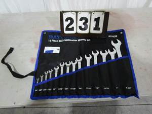 lot 231 image: Daytona 14 pc SAE Combination Wrench Set