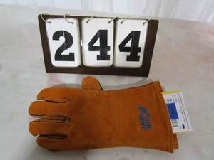 lot 244 image: Blue Hawk Premium Leather Welding Gloves