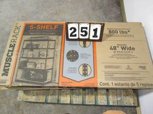 lot 251 image: Muscle Rack 5 Shelf Heavy Duty Storage Unit