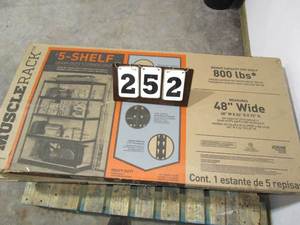 lot 252 image: Muscle Rack 5 Shelf Heavy Duty Storage Unit