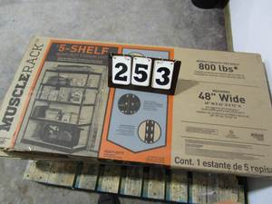 lot 253 image: Muscle Rack 5 Shelf Heavy Duty Storage Unit