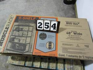 lot 254 image: Muscle Rack 5 Shelf Heavy Duty Storage Unit