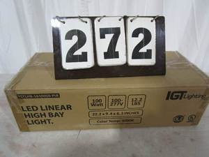 lot 272 image: IGT Lighting LED Linear Hight Bay Light