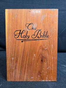 lot 23 image: Memorial Edition Holy Bible with Wooden Case