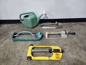 lot 58 image: Collection of Lawn Watering Tools Including Sprinklers & Watering Can
