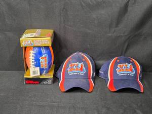 lot 74 image: Super Bowl XLI Collectible Wilson Football and Caps Set