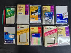 lot 85 image: Assorted Office Multi-Purpose Labels and Key Tags Lot