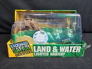 lot 117 image: Backyard Safari Outfitters Land & Water Lighted Habitat Playset