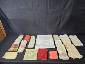 lot 158 image: Assorted Household Linens and Kitchen Towels Collection
