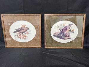 lot 210 image: Al Dornisch Limited Edition Wildlife Watercolor Prints - Pair of Framed Bird Pictures