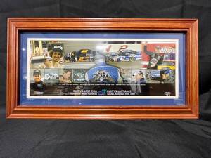 lot 211 image: Framed Rusty Wallace Last Race 2 Memorabilia with NASCAR Imagery