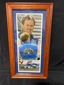 lot 212 image: Rusty Wallace Last Race 1 Framed NASCAR Stadium Imaging Memorabilia