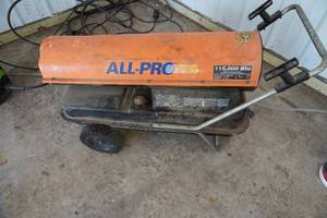lot 22 image: All Pro Brand 115,000 BTU Kerosene Heater